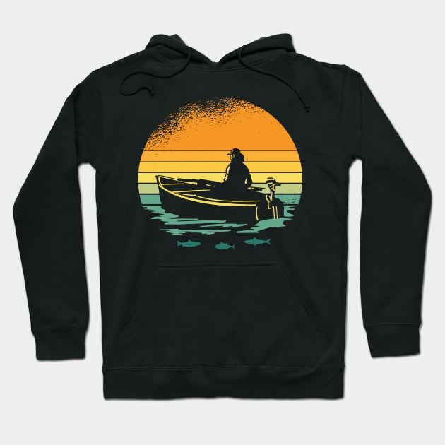 Retro Vintage Sailing Hoodie by LR_Collections
